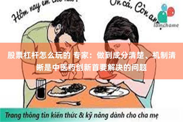 股票杠杆怎么玩的 专家：做到成分清楚、机制清晰是中医药创新首要解决的问题