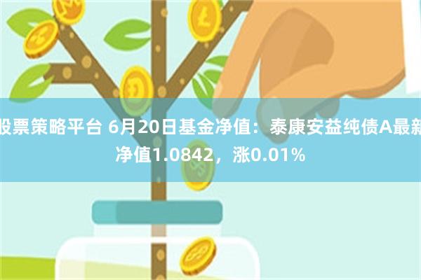 股票策略平台 6月20日基金净值：泰康安益纯债A最新净值1.0842，涨0.01%