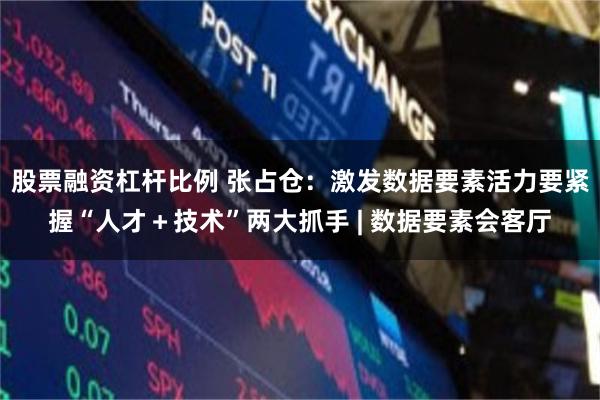 股票融资杠杆比例 张占仓：激发数据要素活力要紧握“人才＋技术”两大抓手 | 数据要素会客厅