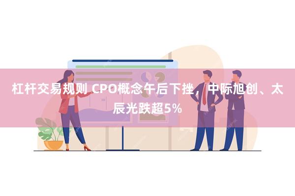 杠杆交易规则 CPO概念午后下挫，中际旭创、太辰光跌超5%