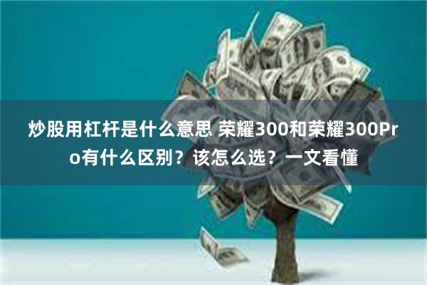 炒股用杠杆是什么意思 荣耀300和荣耀300Pro有什么区别？该怎么选？一文看懂