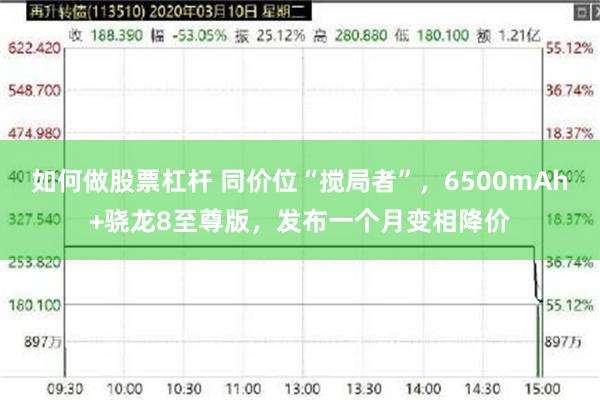 如何做股票杠杆 同价位“搅局者”，6500mAh+骁龙8至尊版，发布一个月变相降价