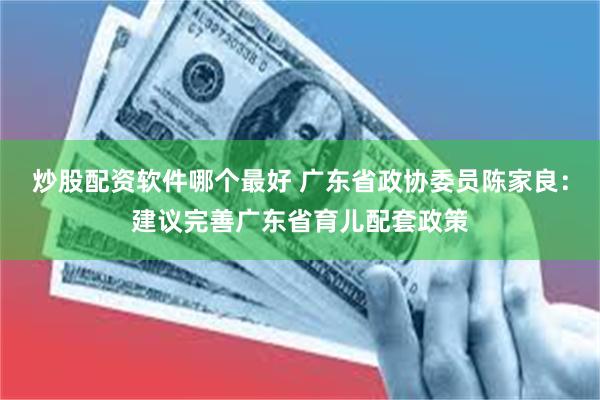 炒股配资软件哪个最好 广东省政协委员陈家良：建议完善广东省育儿配套政策